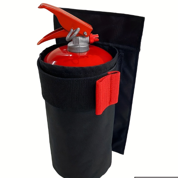 Durable Oxford Fabric Car Fire Extinguisher Organizer, Trunk Storage Bag, Seat Back Holder for Fire Extinguisher Storage