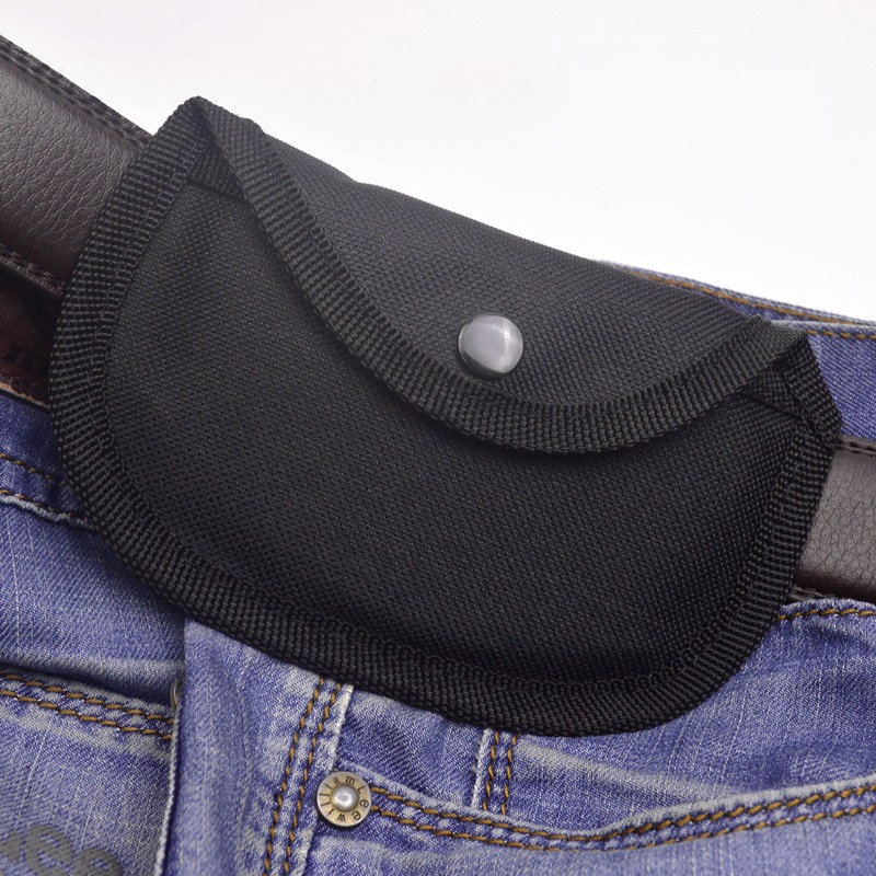 Shockproof Waist Pouch with Soft Lining & Hanging Buckle for Finger Tiger Protection