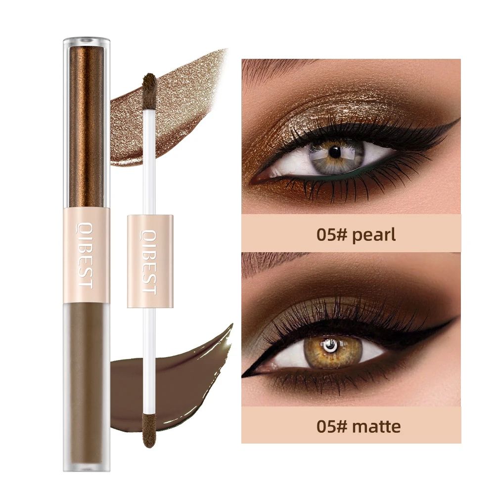 2 In 1 Eyeshadow Stick Matte and Shimmer Waterproof Eye Shadow Pen