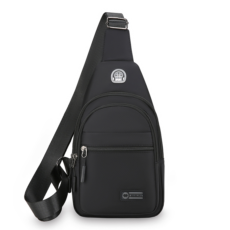 Lightweight messenger bag, adjustable shoulder strap, zipper closure, daily use, can also be used as chest bag