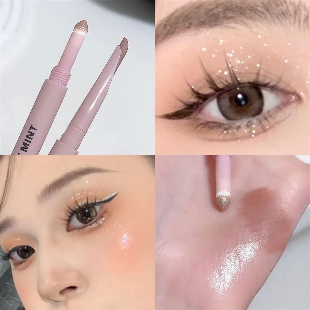 Double End Aegyo Sal Eyeliner Pencil Diamond Glitter Matte Highlighter