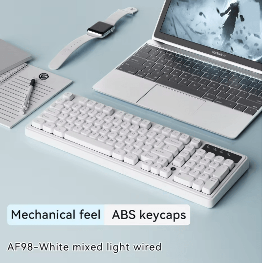 AJAZZ AF98 Wireless RGB Mechanical Feel Keyboard with Three Mode Connectivity