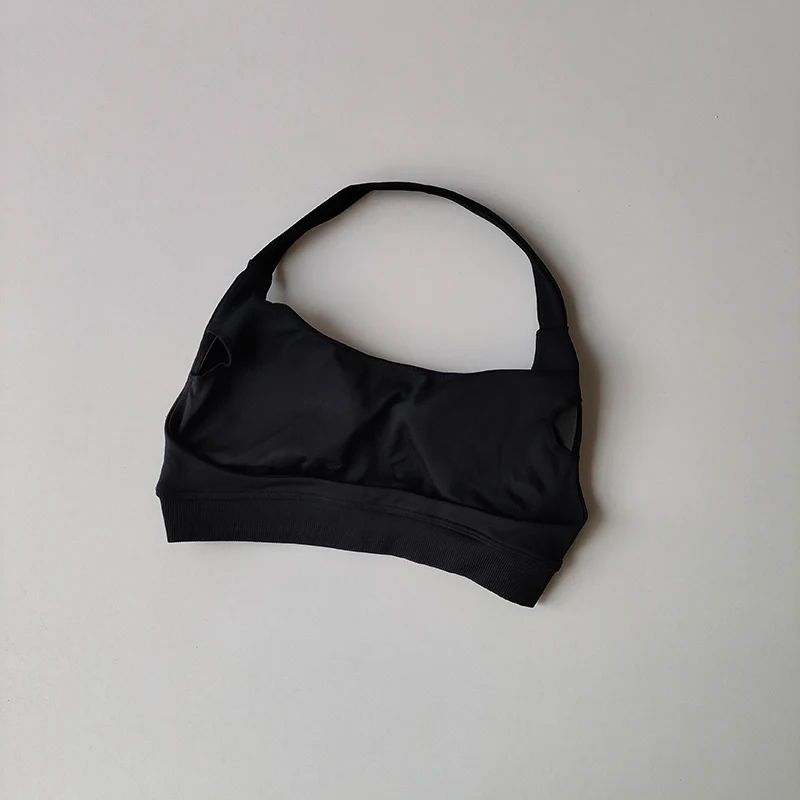 Seamless Shockproof Backless Sports Bra – Padded High Impact Workout & Yoga Bra