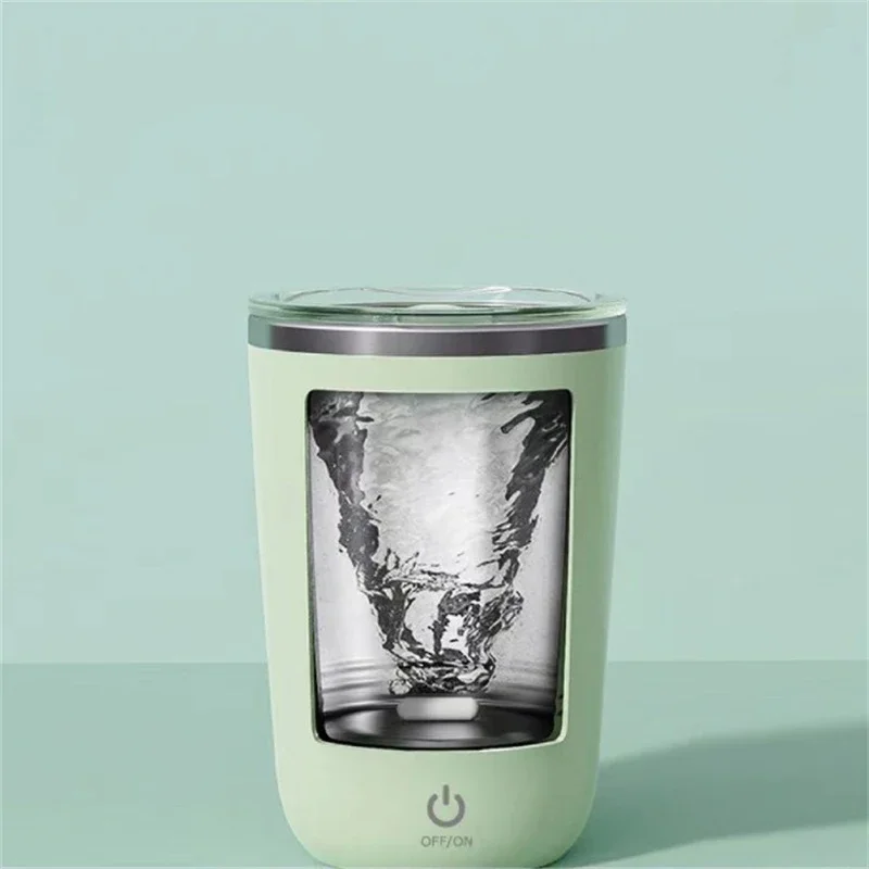 Rechargeable Automatic Coffee Stirring Mug, Lazy Rotating Magnetic Stirring Cup, Stainless Steel Milk Mixing Mug, Electr
