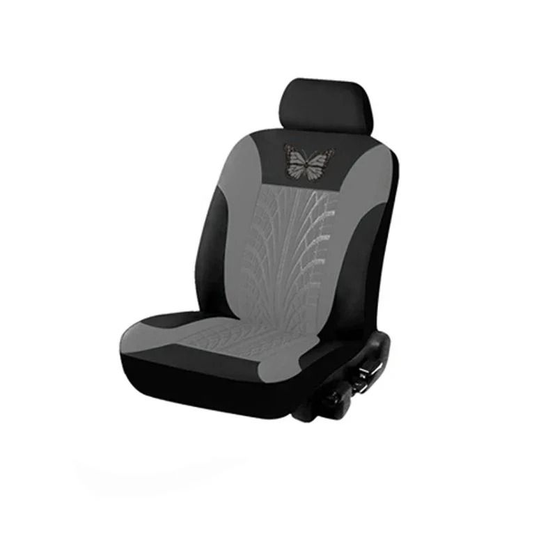 Universal Car Seat Cover Full Set with Butterfly Embroidery Design