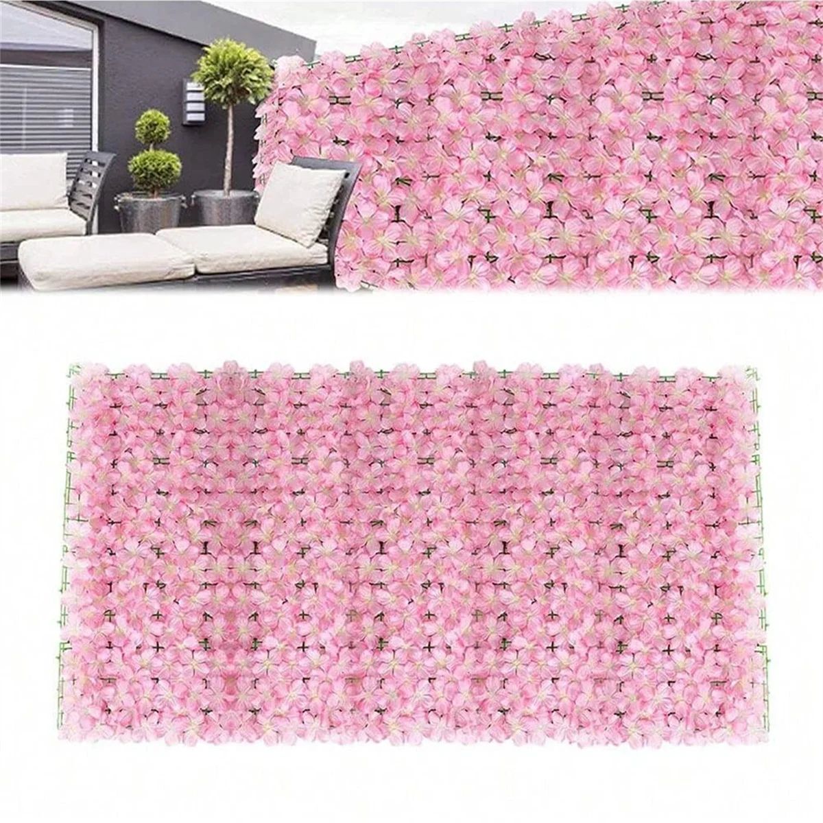 Expandable Artificial Ivy Flower Fence