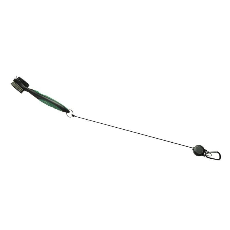 Golf Club Brush Groove Cleaner Retractable Dual Sided Cleaning Tool