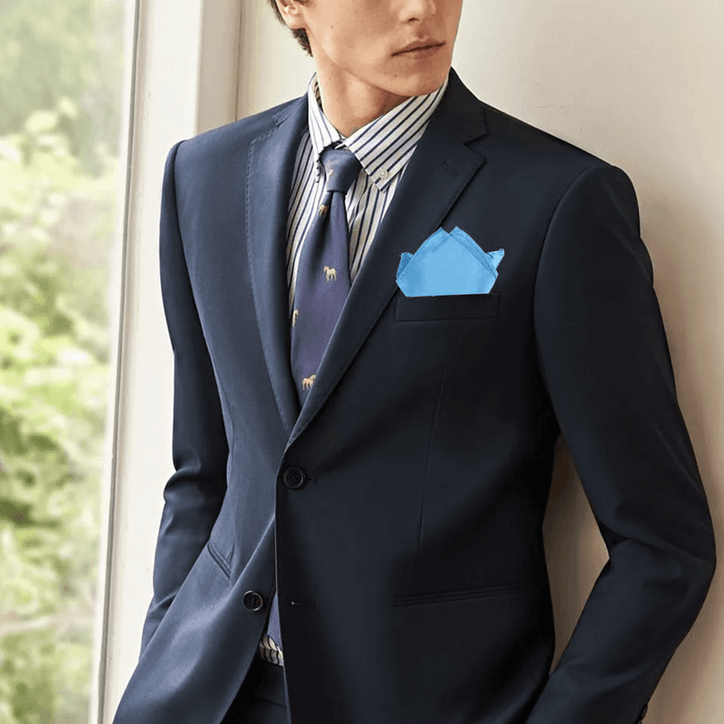 30 Pcs Men's Satin Silk Pocket Squares Set for Weddings, Tuxedos and Formal Suits