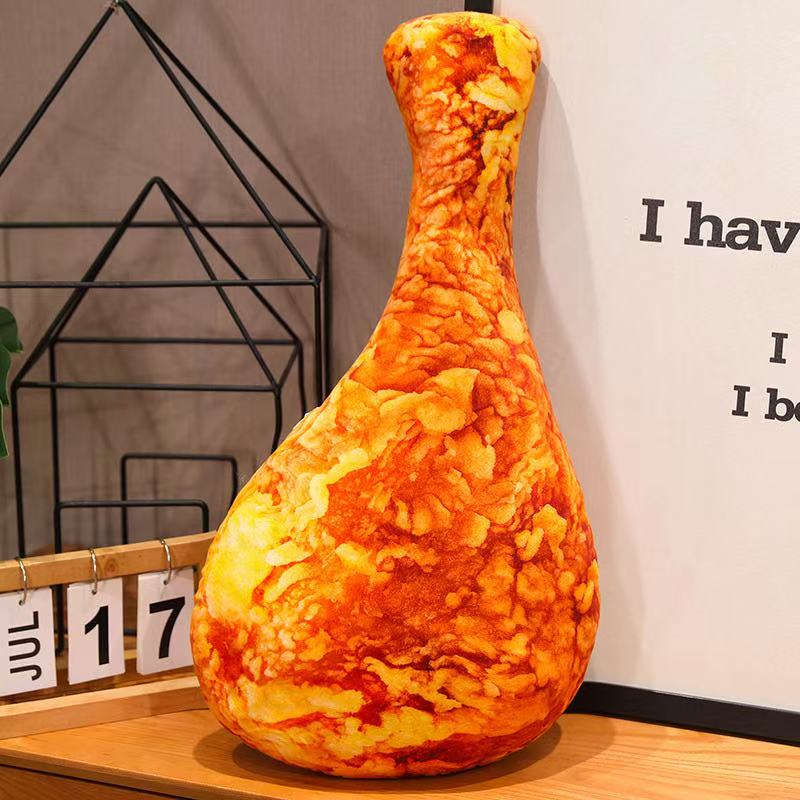 Cute Stuffed Animal, Simulated Crispy Chicken Leg Pillow, Soft Doll for Christmas and Thanks giving