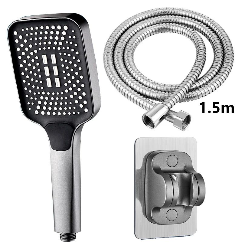 High Pressure Adjustable Shower Head 3 Mode Rainfall Shower