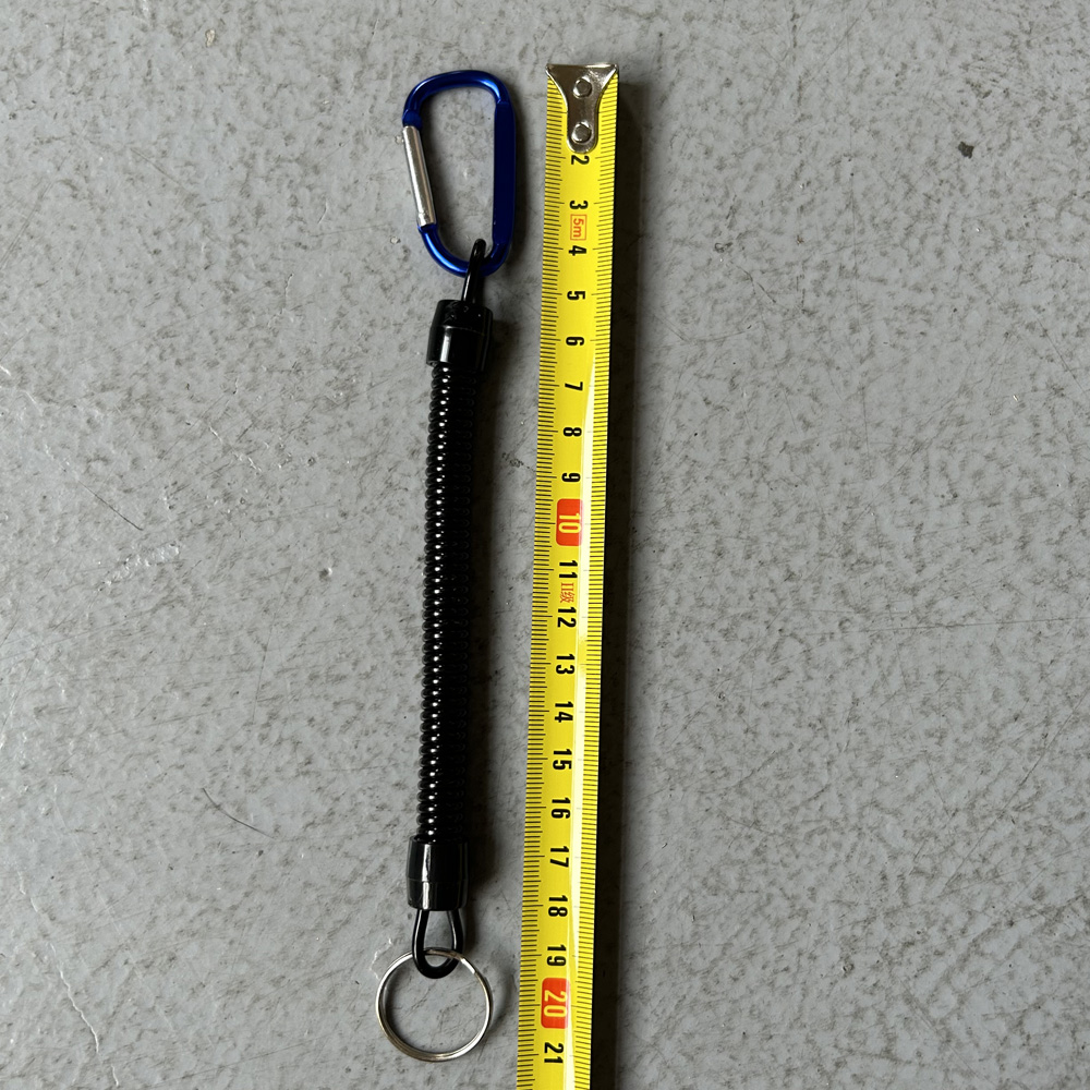 Tactical Retractable Rope, Spring Elastic Security Gear, Outdoor Camping and Hiking Keychain, Anti-lost Fishing Lanyard