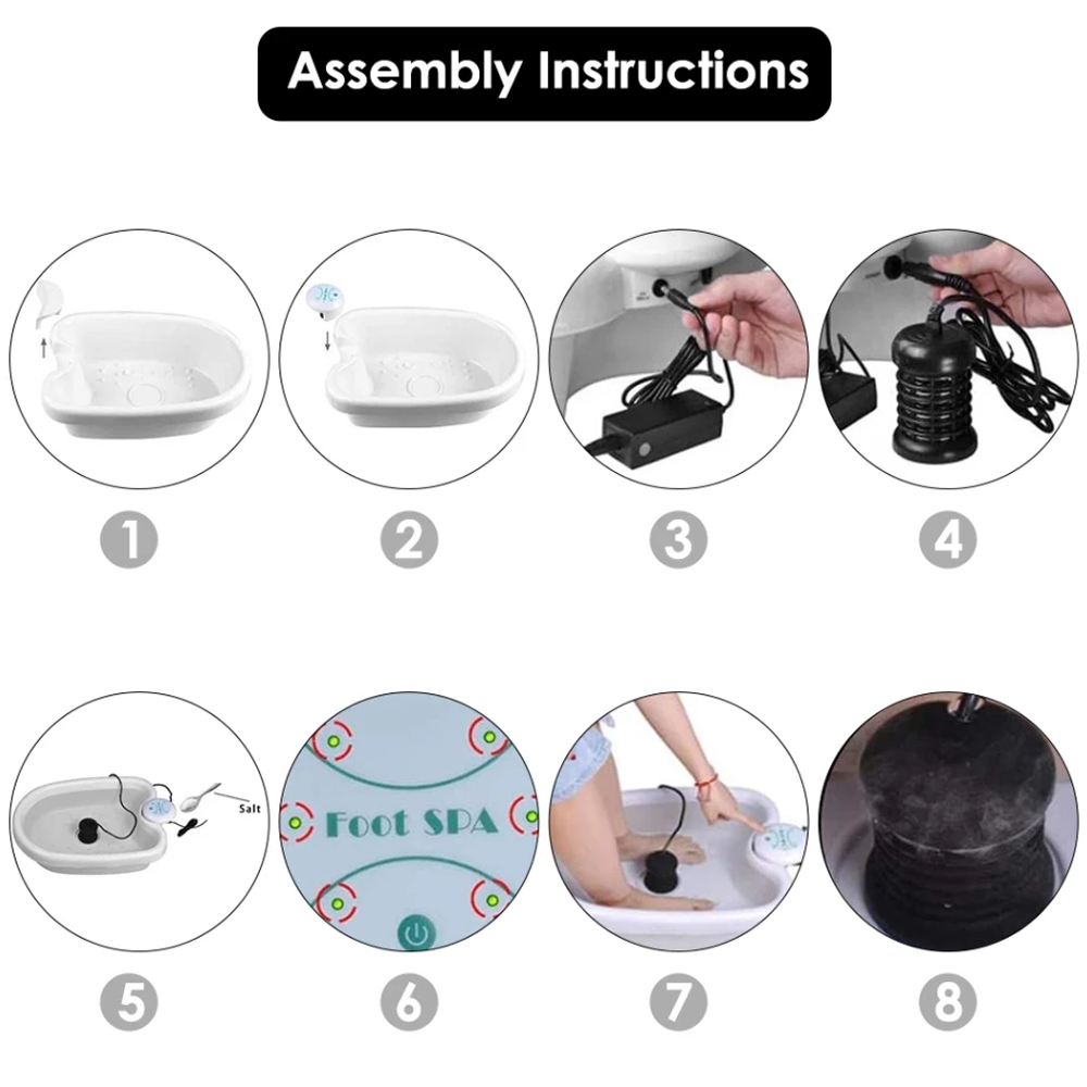 Hassle-Free and All-Natural Ionic Detox Foot Bath Machine