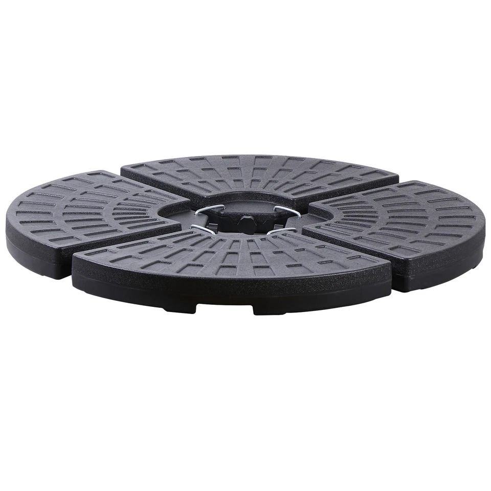 Offset Umbrella Base Stand, Pieces Patio Weighted Base, Adjustable Garden Stand, Water & Sand Fillable