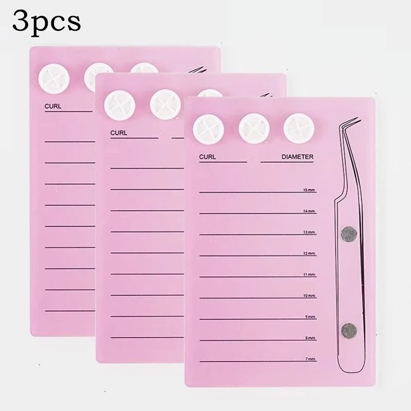 Magnetic Acrylic Eyelash Extension Scale Holder with Glue Pallet Cup