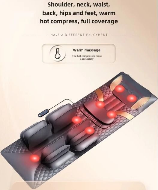 Upgrade Large Area Full Body Massage Mattress with Heating Lumbar Support