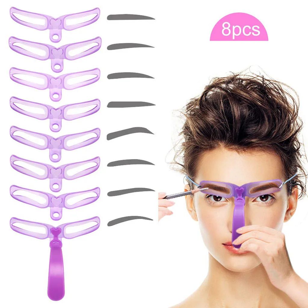 BrowPerfect 8-in-1 Eyebrow Stencil Kit – Reusable Brow Shaping Template Set