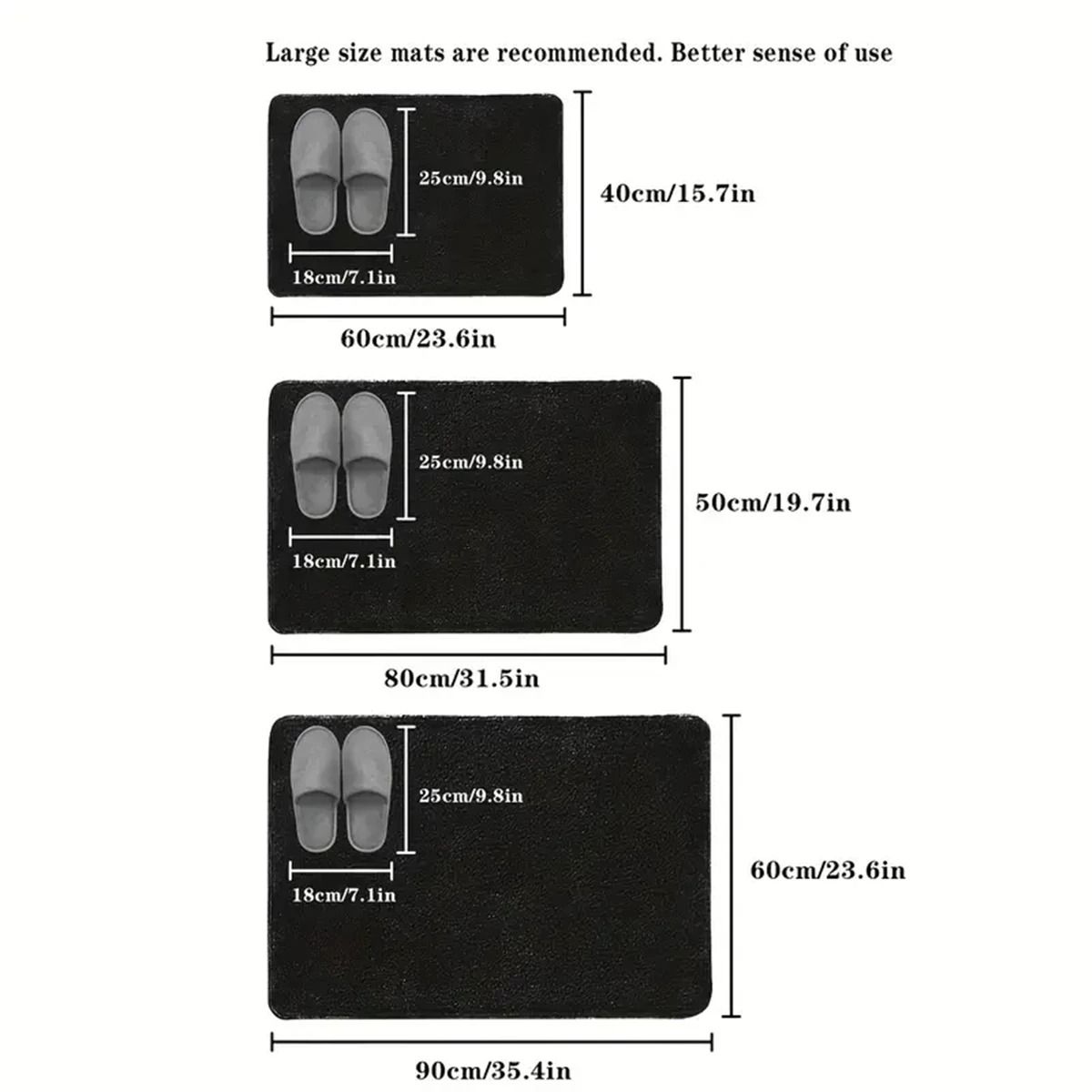 Super Absorbent Anti Slip Bathroom Floor Mat