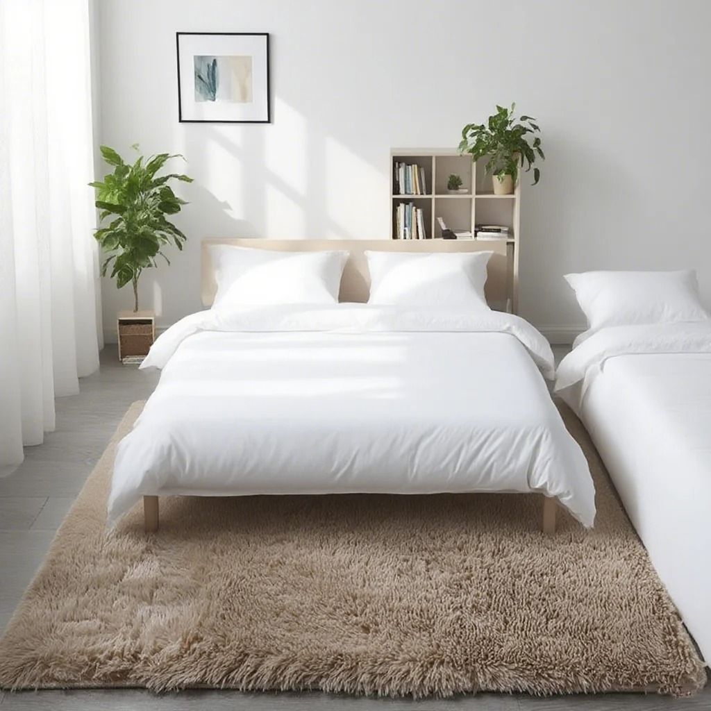 Shaggy Area Rug Soft Plush Fluffy Bedroom Carpet Non Slip Living Room Floor Mat