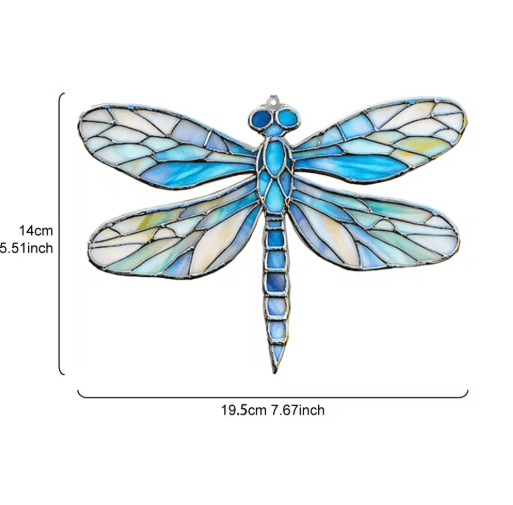 Colorful Acrylic Dragonfly Suncatcher Hanging Window & Garden Decor