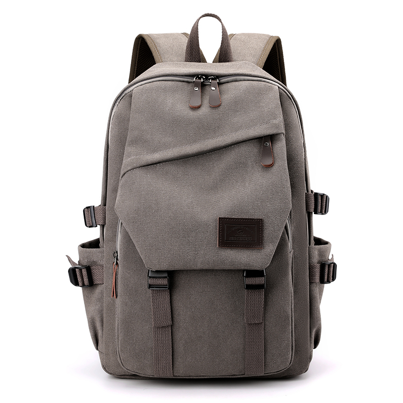 Mens Large Capacity Travel Backpack with Adjustable Straps and Multi Compartments