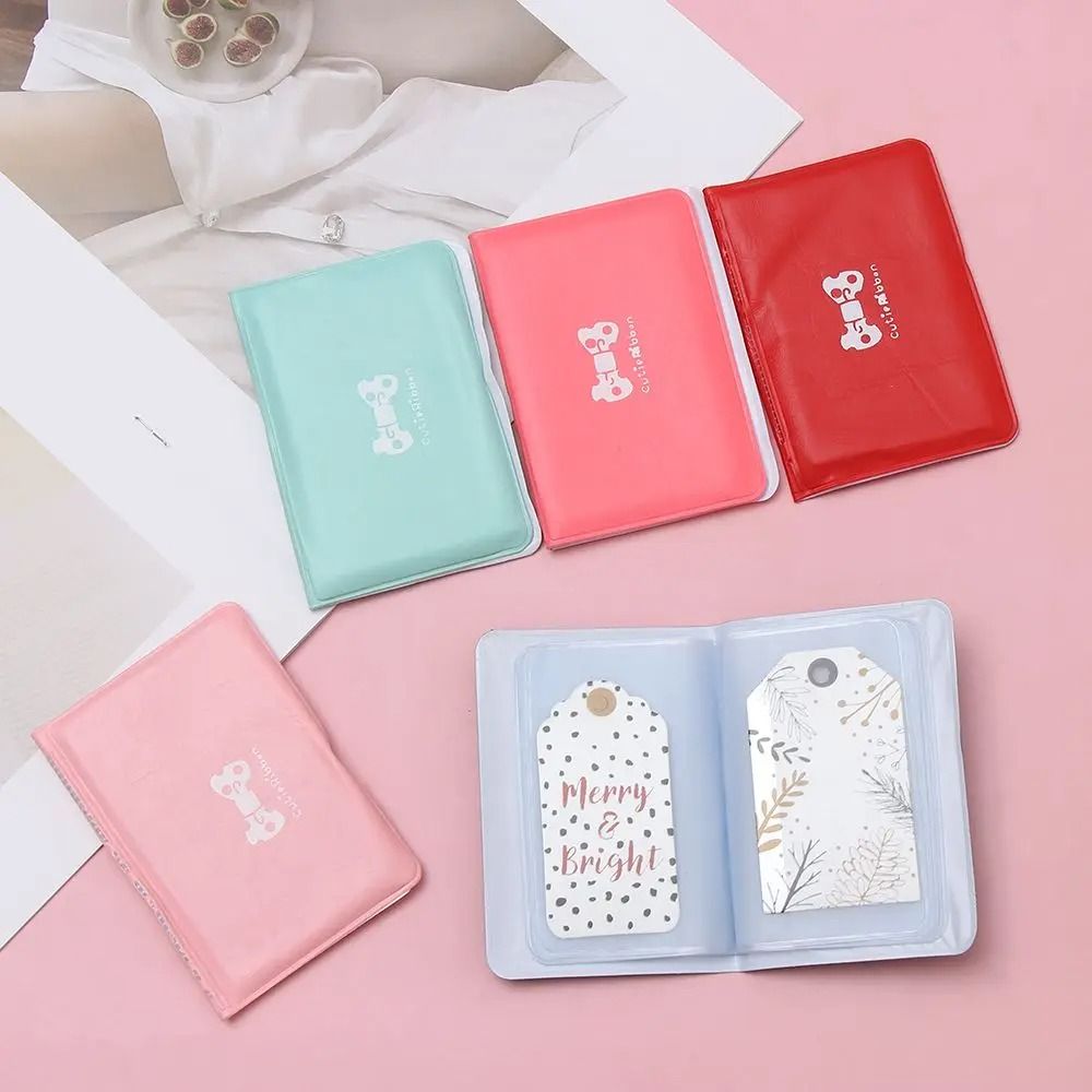 Elegant PVC Bow-Knot Card Holder