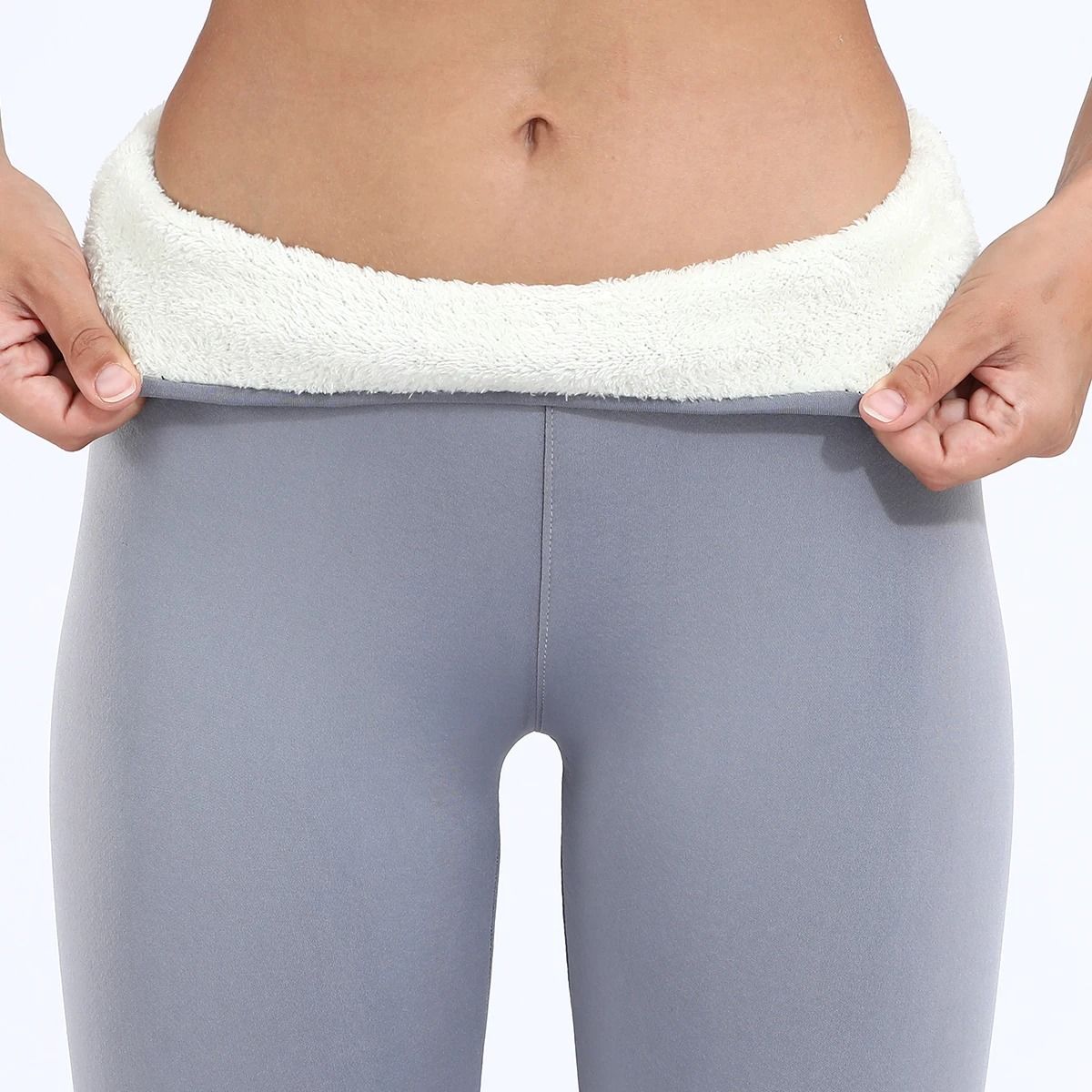 Cozy Womens Winter Fleece Leggings High Waist Velvet Lined Thermal Leggings
