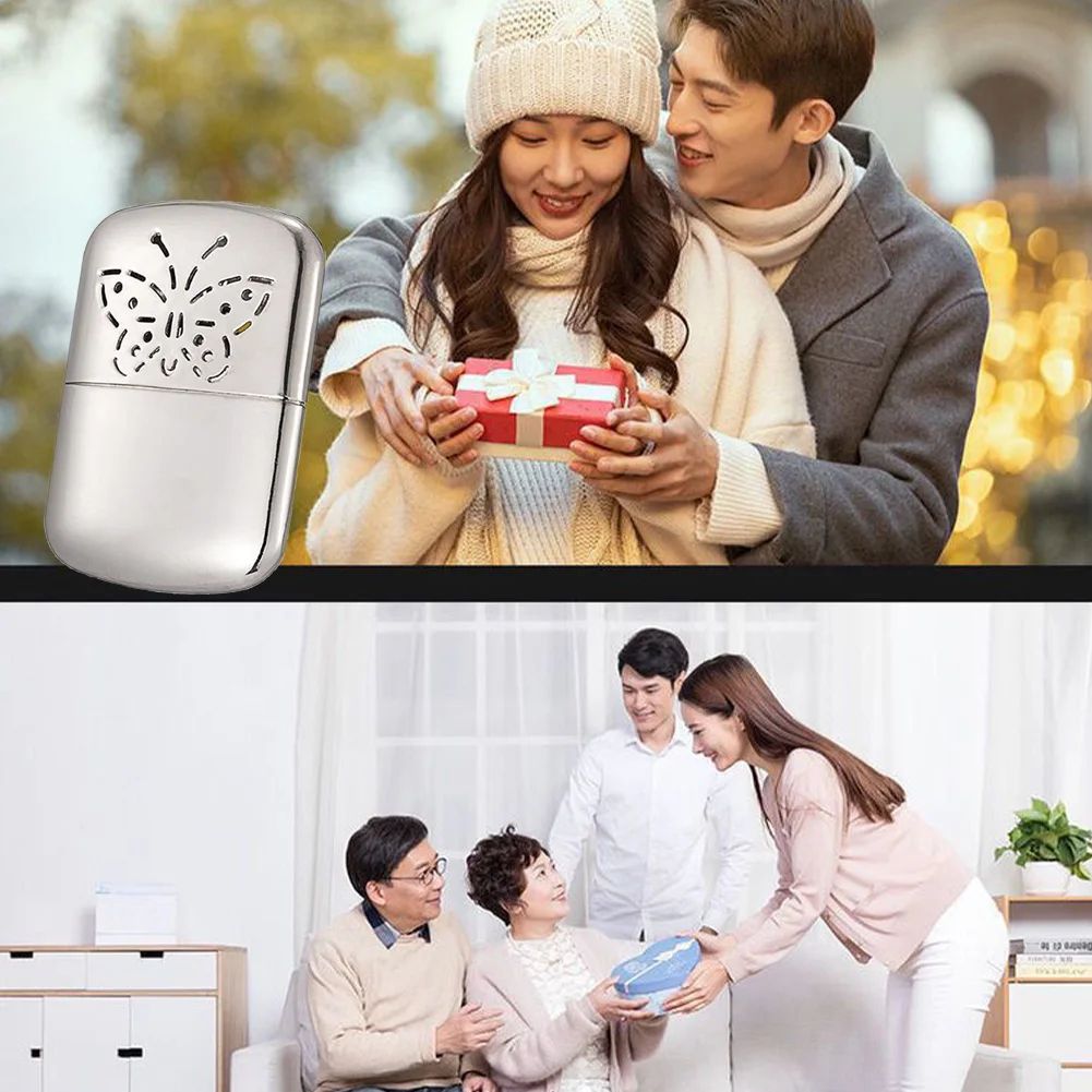 ThermaCore Zinc Alloy Pocket Hand Warmer – Reusable Fuel Heater for Extreme Cold Outdoor Comfort