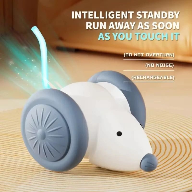 Automatic Electric Mouse Cat Toy – Intelligent Obstacle Avoidance Teaser – High-Yield Feline Interaction Hub