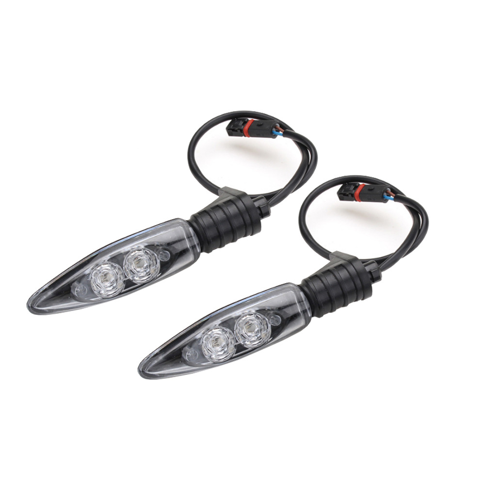 Motorcycle LED Turn Signal Indicator Light Blinker for Front & Rear Universal Fit, Waterproof, High Visibility