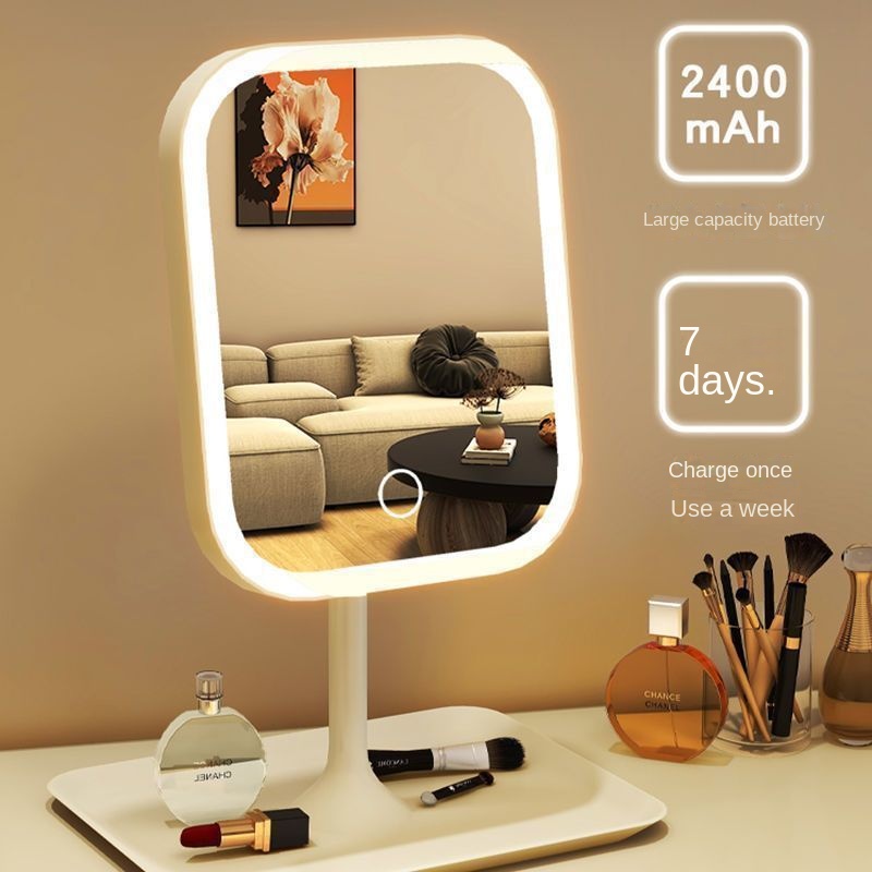 LED Makeup Mirror with Touch Function for Women Bedroom Dressing