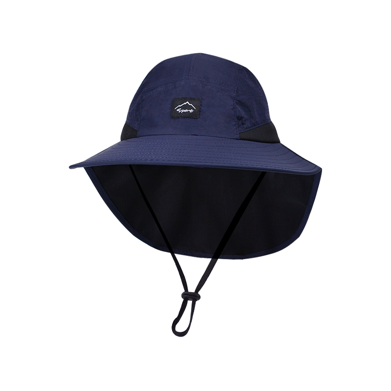 Unisex Xinbaoguan 9249 Summer Fisherman Hat, Large Brim, Quick-Dry Polyester Sunshade with Shawl Design