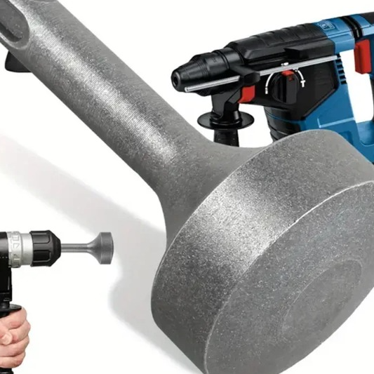 Steel Drill Bit Driver Wear Resistant, Ground Rod Driver Heavy Duty, Wide Compatibility Ground Rod Bits Socket