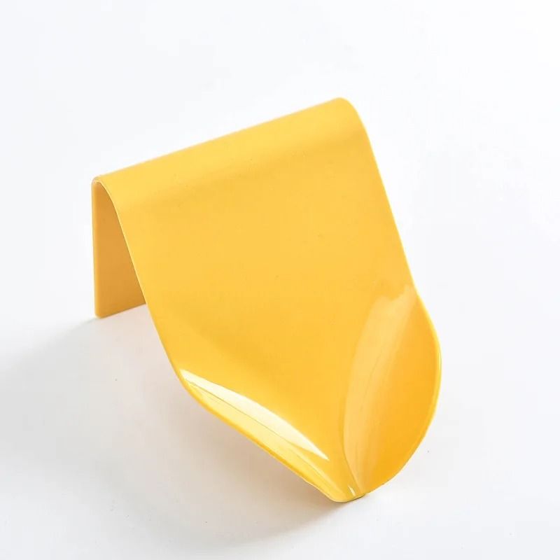 Wall Mounted Plastic Self Adhesive Bathroom Soap Holder With Drain