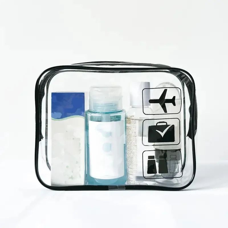 TSA-Approved Clear Travel Toiletry Bag – Leak-Resistant & Durable Quart Pouch