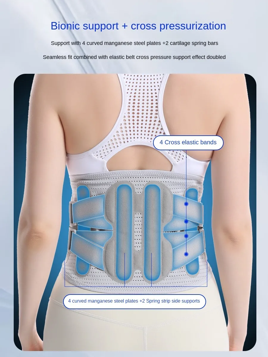 Back Brace Support Belt for Back Pain, Sciatica, Herniated Disc Adjustable with Pads for Men & Women