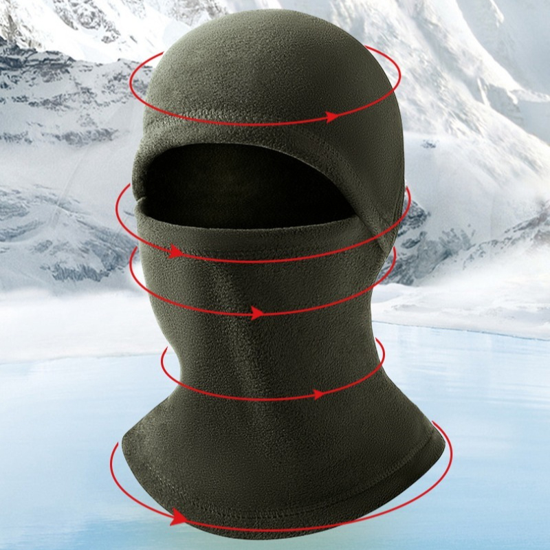 Thermal Fleece Balaclava Windproof Winter Ski Mask Full Face Cover for Motorcycle Riding Cycling and Outdoor Sports