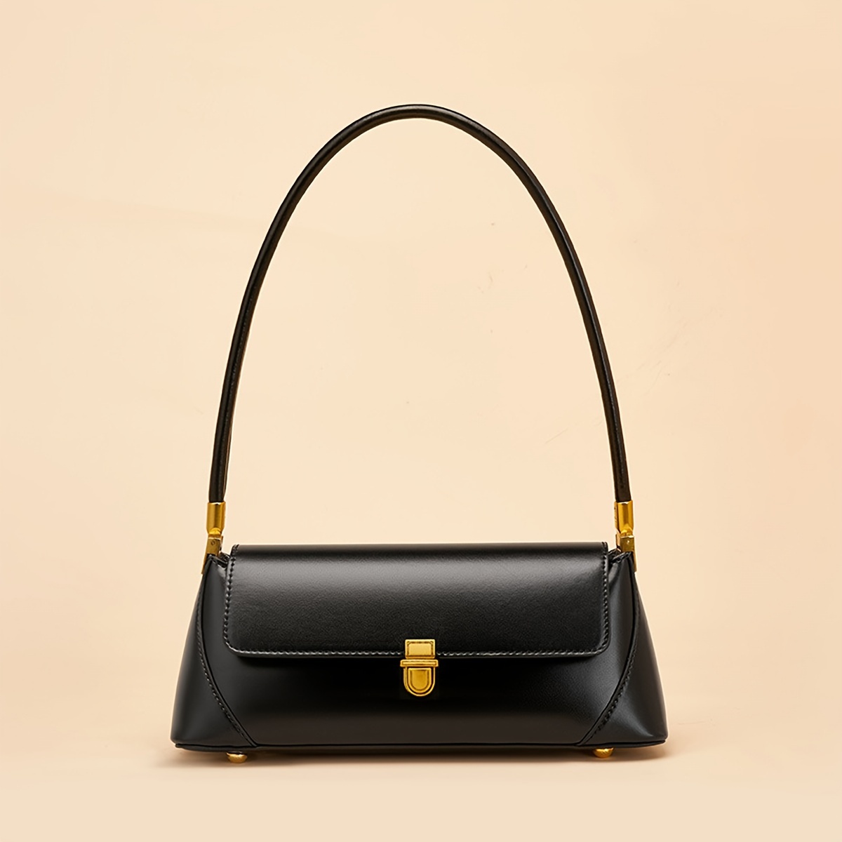 Retro Baguette Underarm Bag Women's High Feeling Fashion Shoulder Bag PU Material