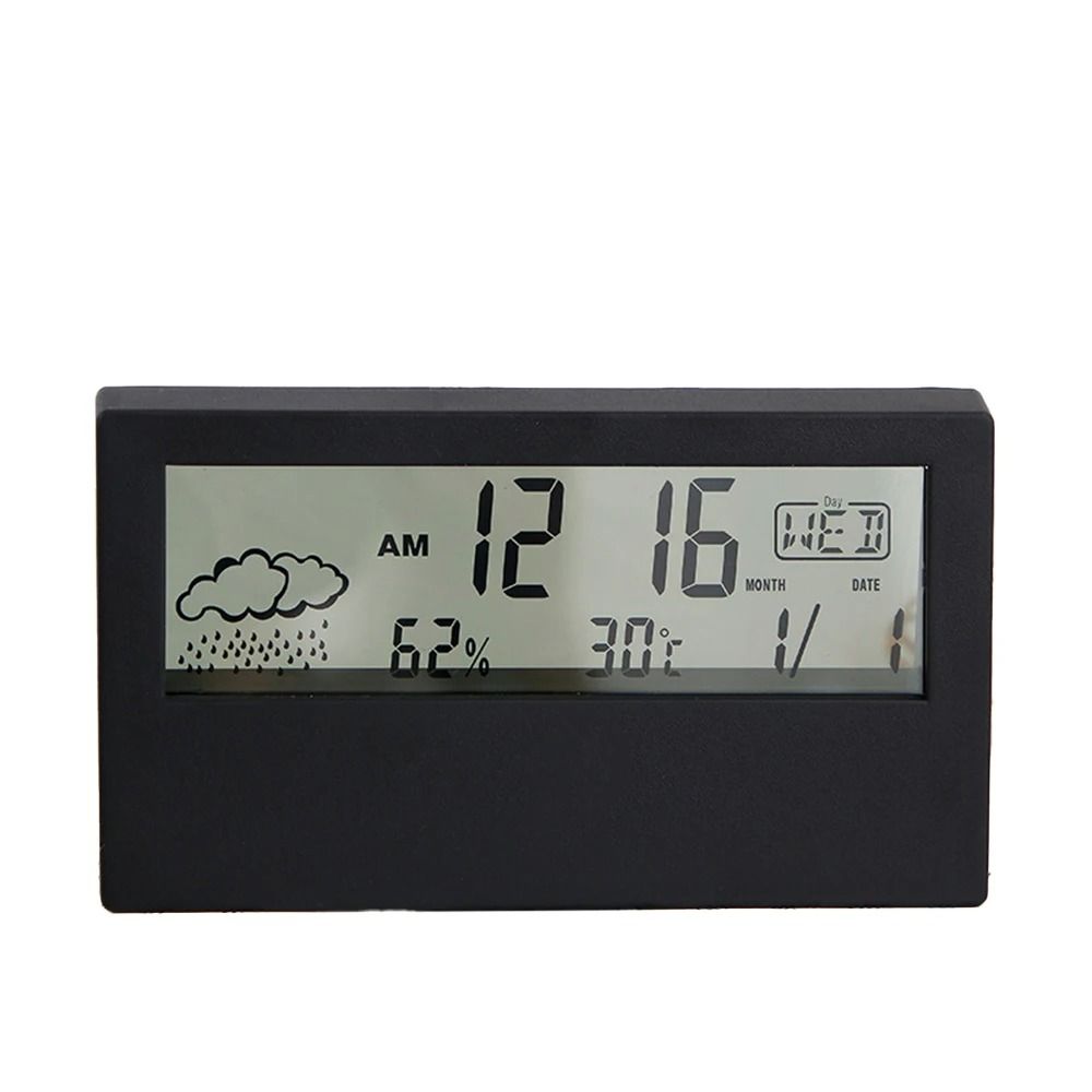Digital Thermo Hygrometer Clock with Temperature and Humidity Display