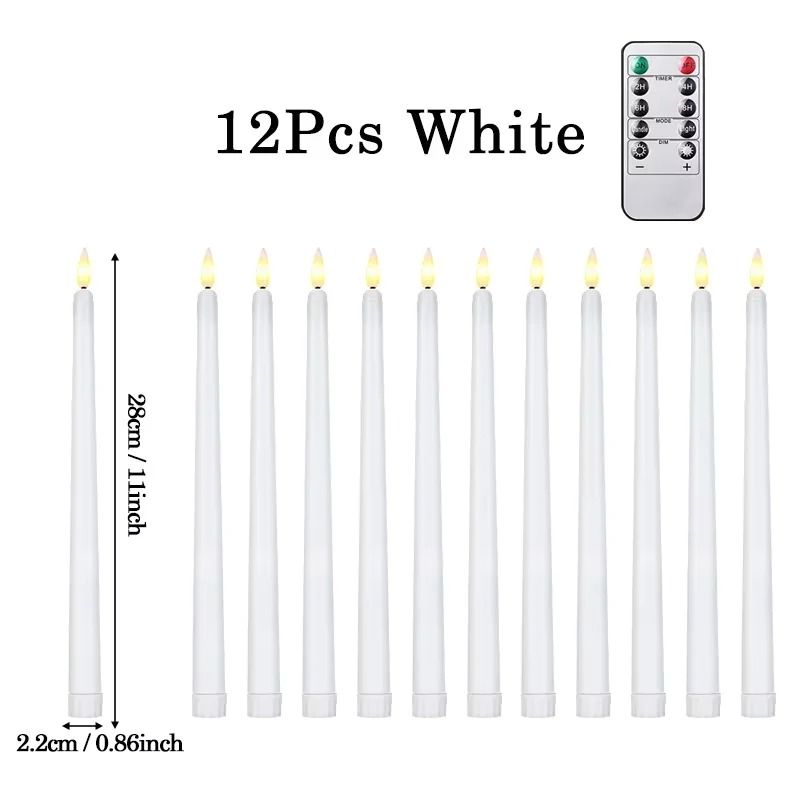 Flameless LED Taper Candles | Battery Operated Flickering Faux Candles