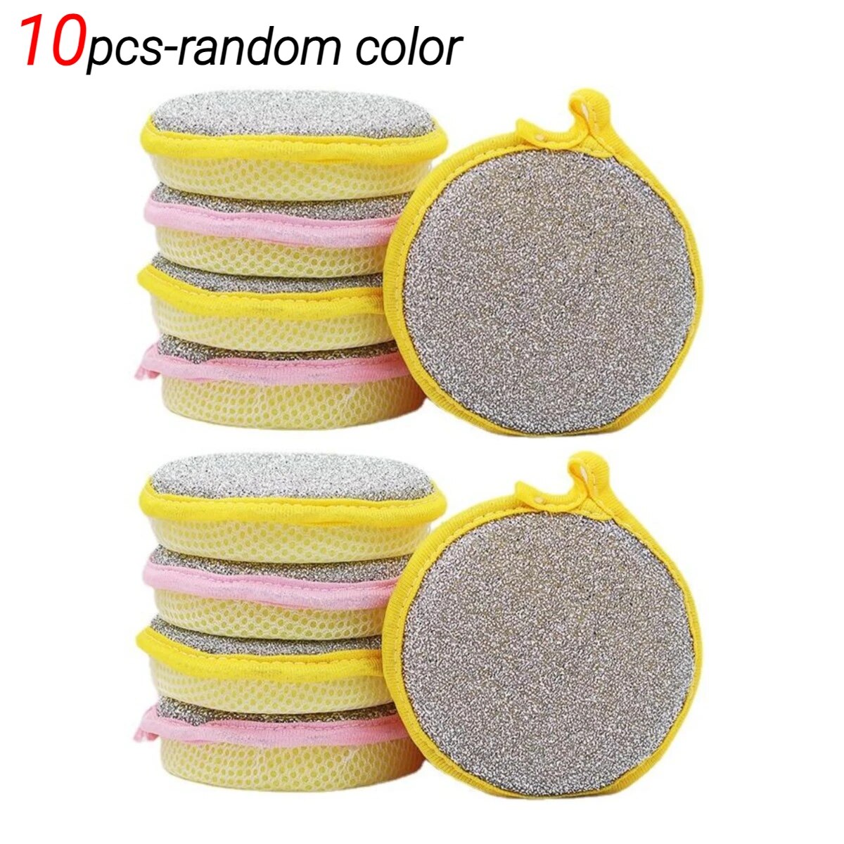 Double Sided Dishwashing Sponge Brush: Household Cleaning Tool (10/20/50PCS)