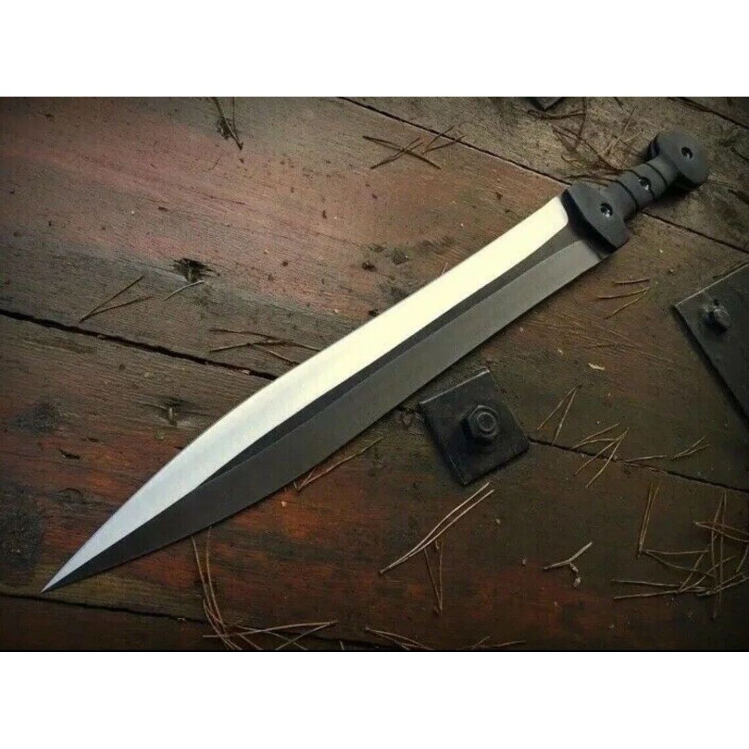 Fully Forged Custom Handmade Sword Carbon Steel Oil Tampered Sword Double Edge