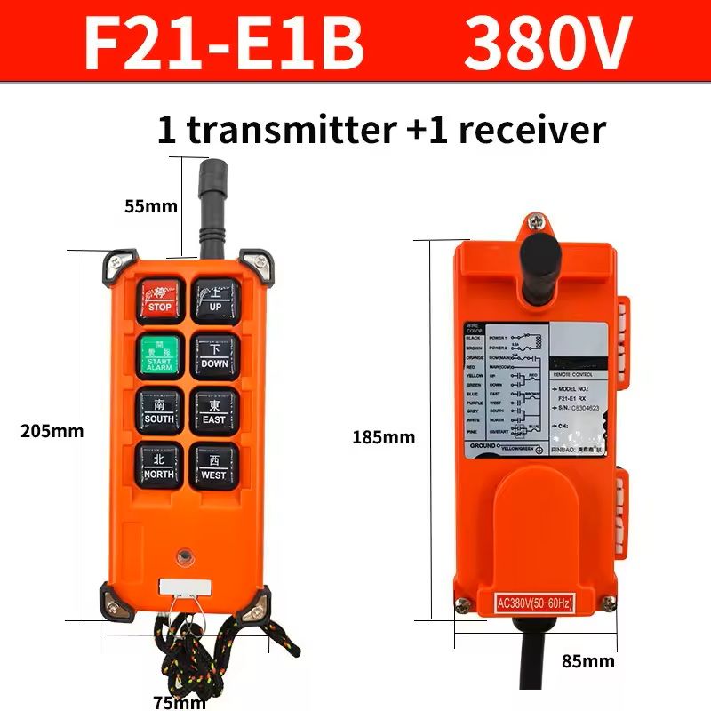Wireless Industrial Crane Remote Control with Receiver
