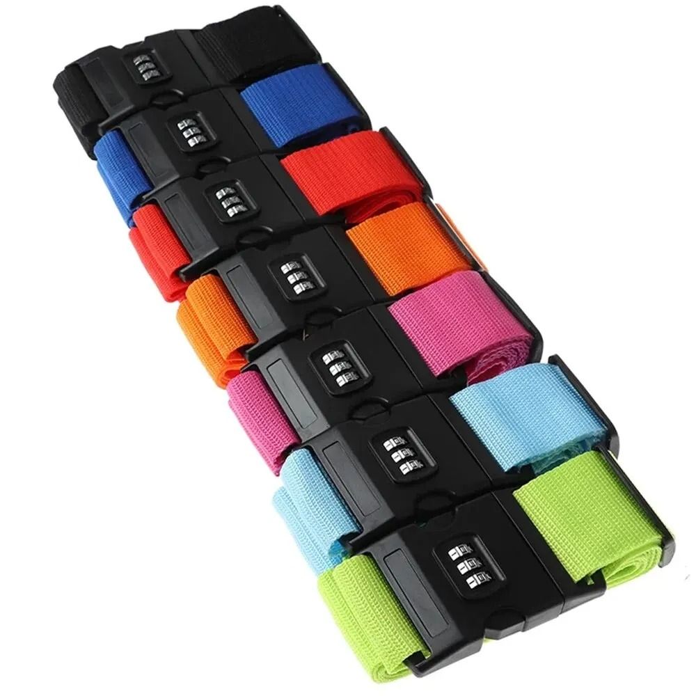 Adjustable Travel Luggage Strap with Password Lock Secure Anti Theft Baggage Packing Belt