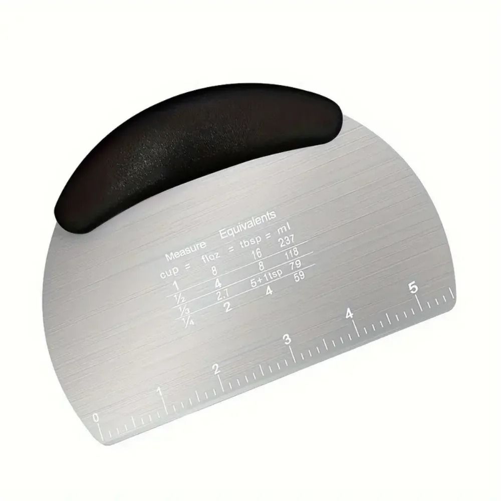 Professional Stainless Steel Pastry Scraper and Multi-Functional Dough Cutter
