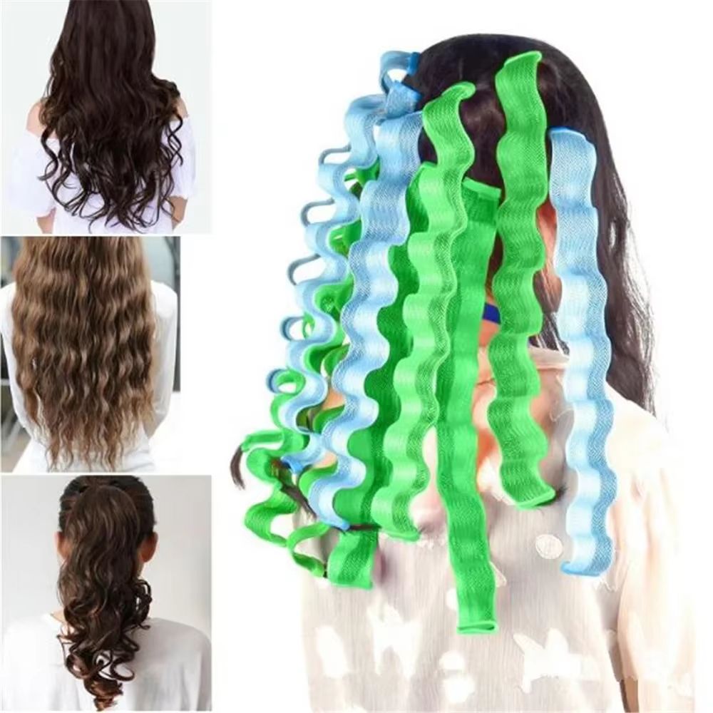 12 Piece Heatless Hair Curlers Soft Curling Rod Set
