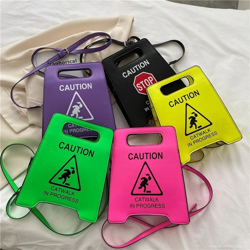Novelty Stop Sign Crossbody Handbag