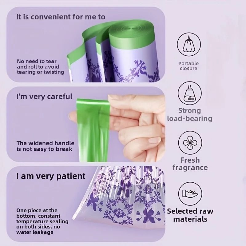 Botanical Infusion Multi Purpose Lavender Trash Bags