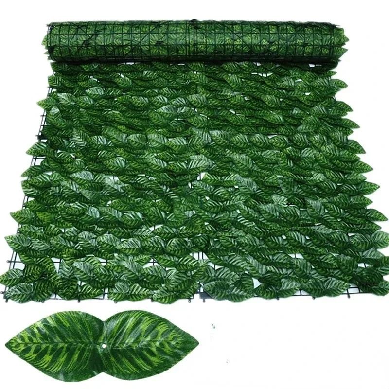 Artificial Ivy Privacy Fence – High-Definition Apple Leaf Vertical Garden Screen