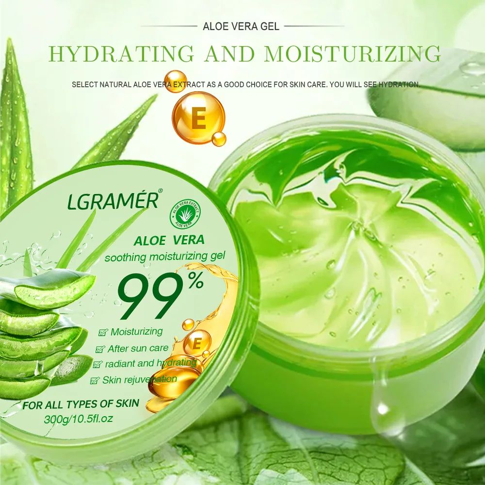 99 Percent Aloe Vera Gel Moisturizing Face and Body Hydrating Skin Care Gel