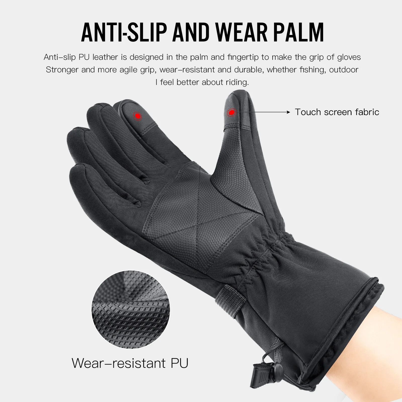 Electric Heated Gloves – Waterproof Thermal Winter Moto & Snowmobile Protection
